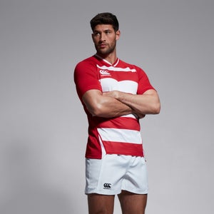 CANTERBURY VAPODRI EVADER HOOPED JSY AM RED/WHT