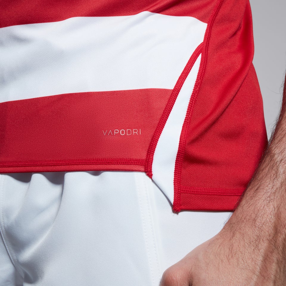 CANTERBURY VAPODRI EVADER HOOPED JSY AM RED/WHT