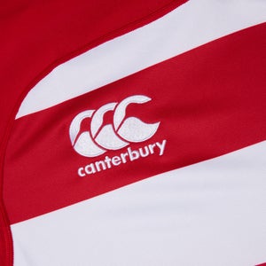 CANTERBURY VAPODRI EVADER HOOPED JSY AM RED/WHT