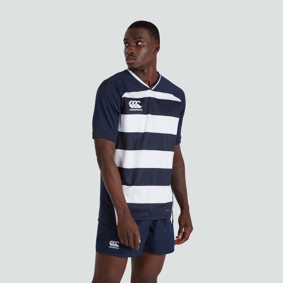 Mens Vapodri Evader Hooped Jersey Navy