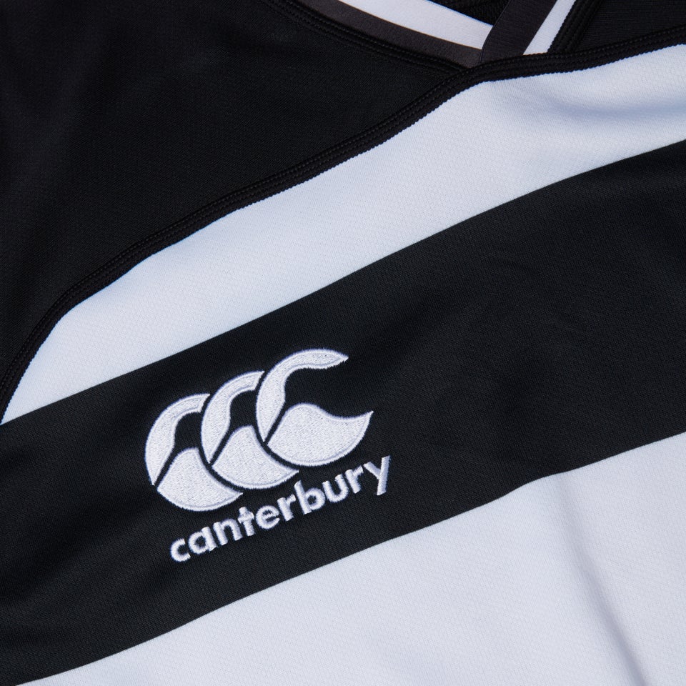 CANTERBURY VAPODRI EVADER HOOPED JSY AM BLK/WHT