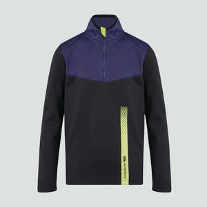 JUNIOR UNISEX 1/4 ZIP POLY FLEECE BLUE - AGE 6