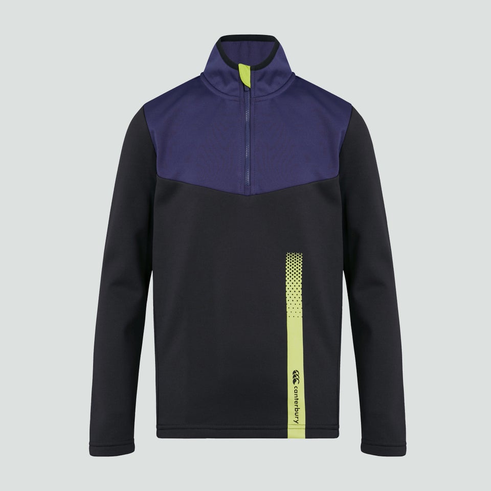 Junior Unisex 1/4 Zip Poly Fleece Blue