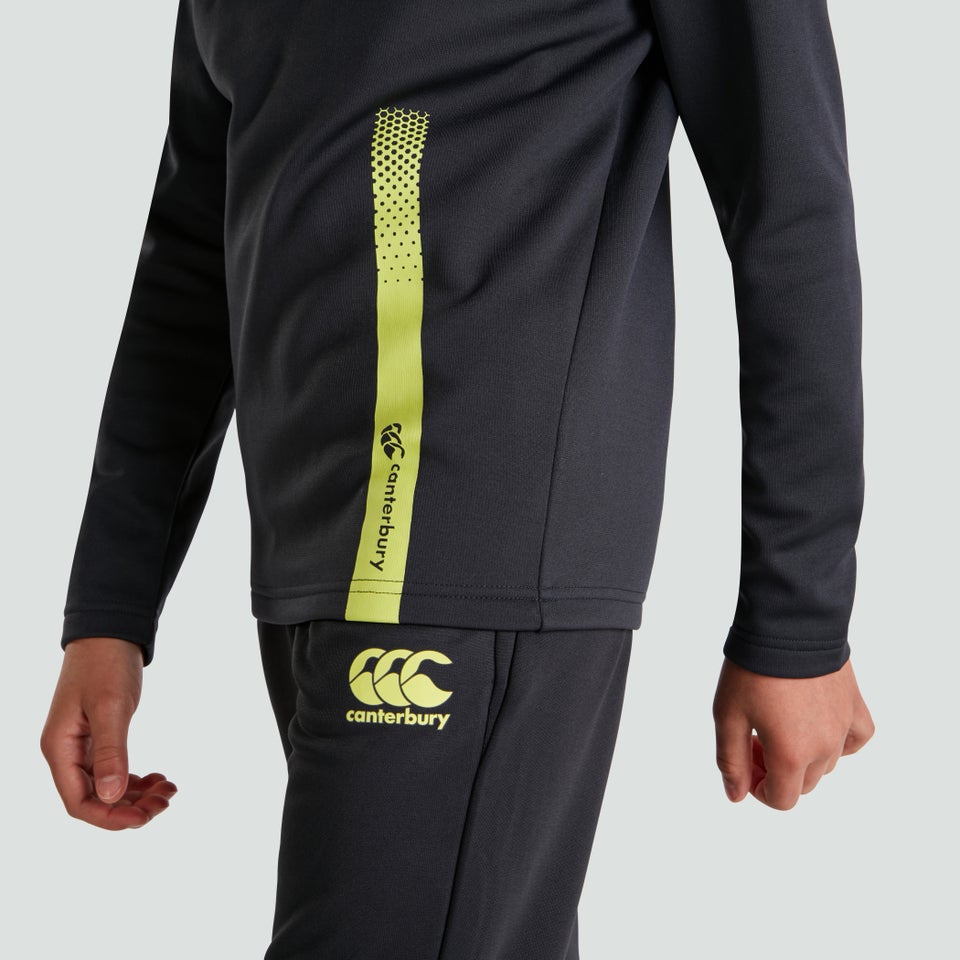 Junior Unisex 1/4 Zip Poly Fleece Blue