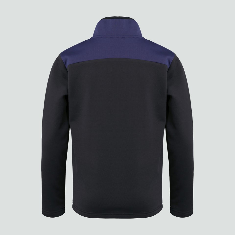 Junior Unisex 1/4 Zip Poly Fleece Blue