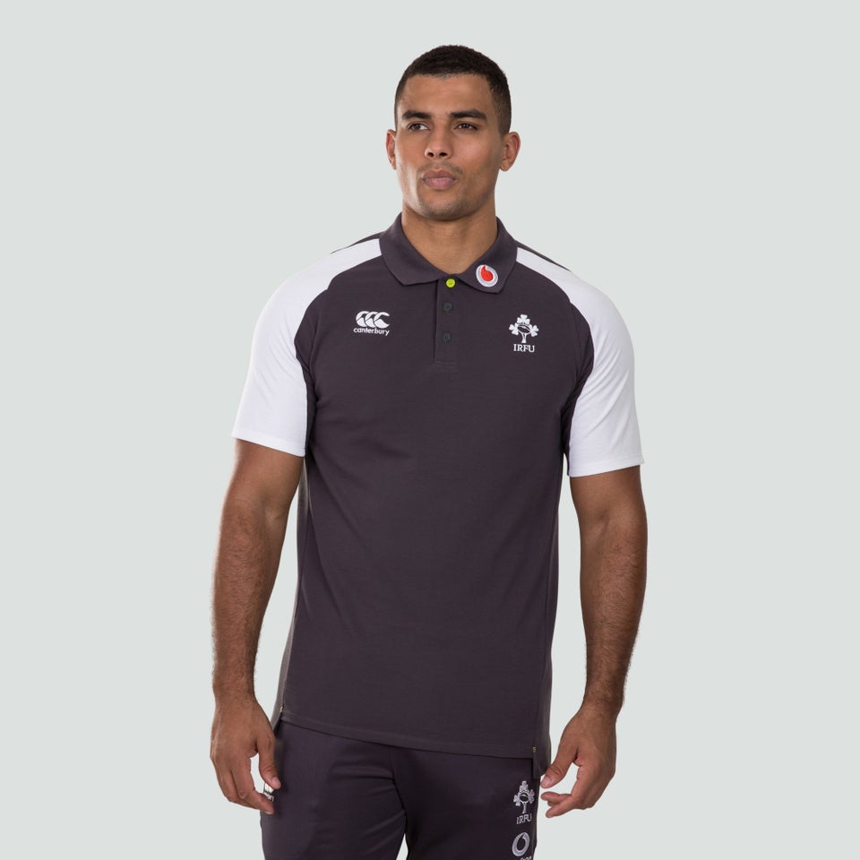 Mens Ireland Vapodri Cotton Pique Polo Grey
