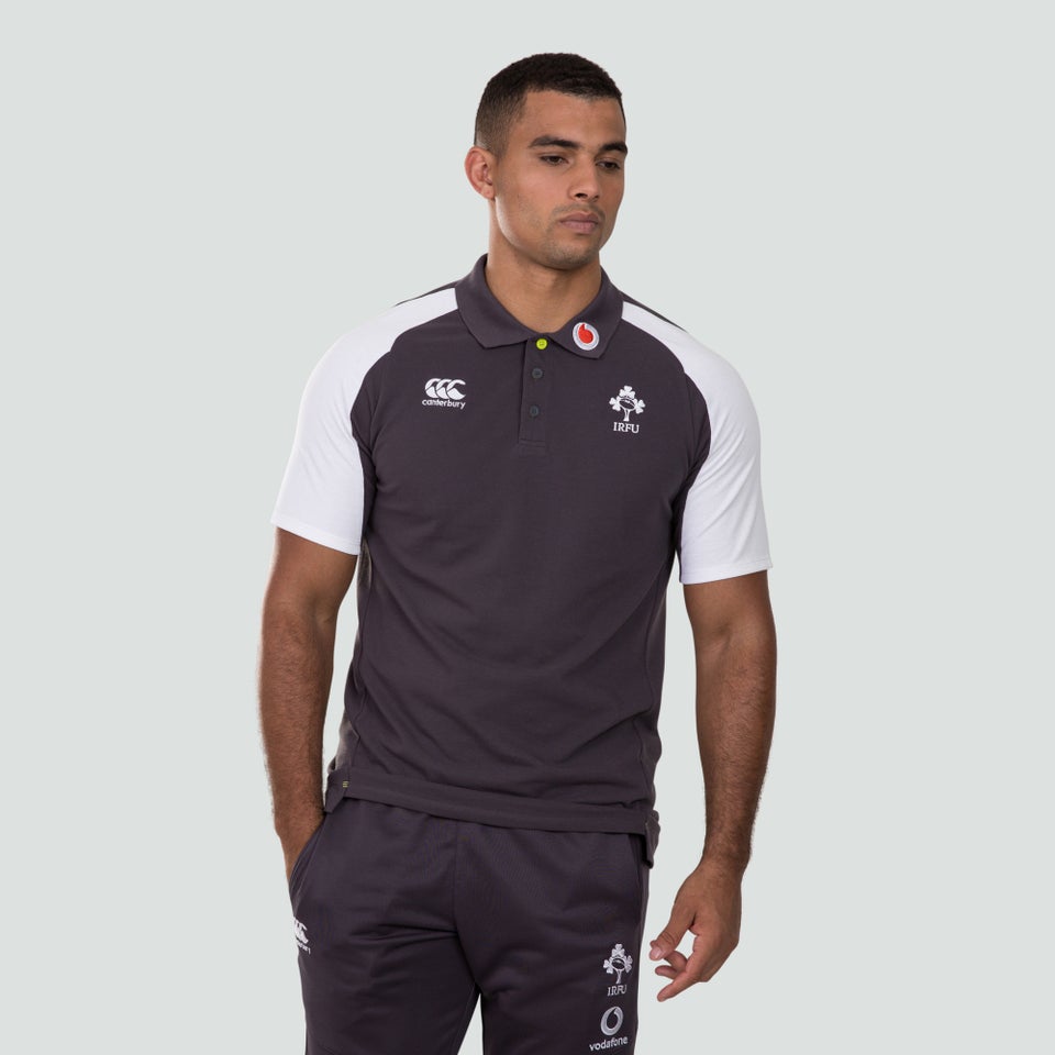 Mens Ireland Vapodri Cotton Pique Polo Grey