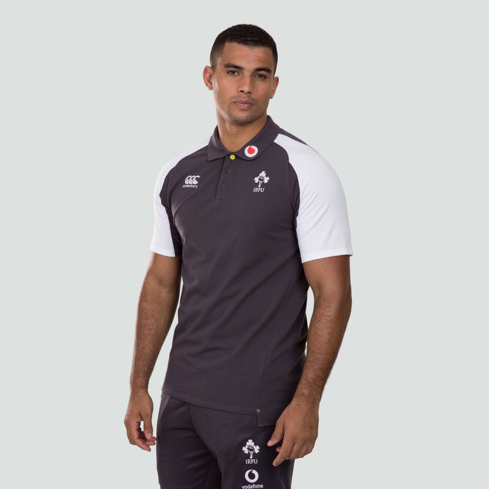 Mens Ireland Vapodri Cotton Pique Polo Grey