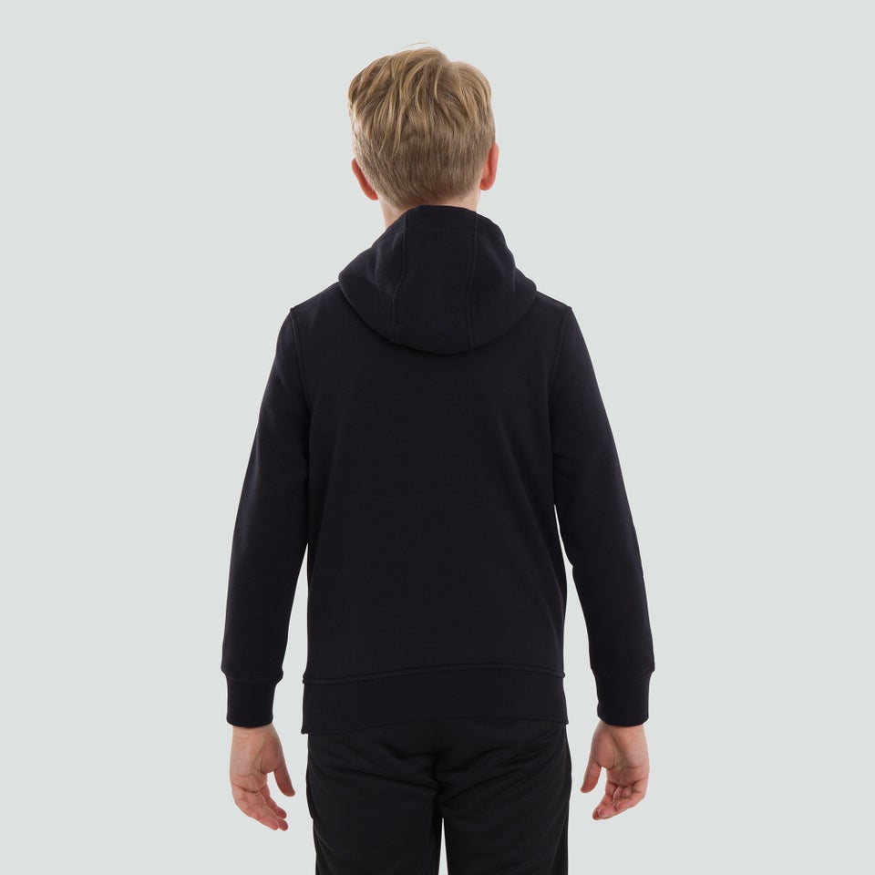Junior Unisex Overhead Large Logo Hoody Black