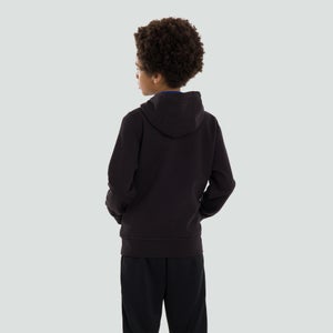 Junior Unisex Zip Thru Hoody Black