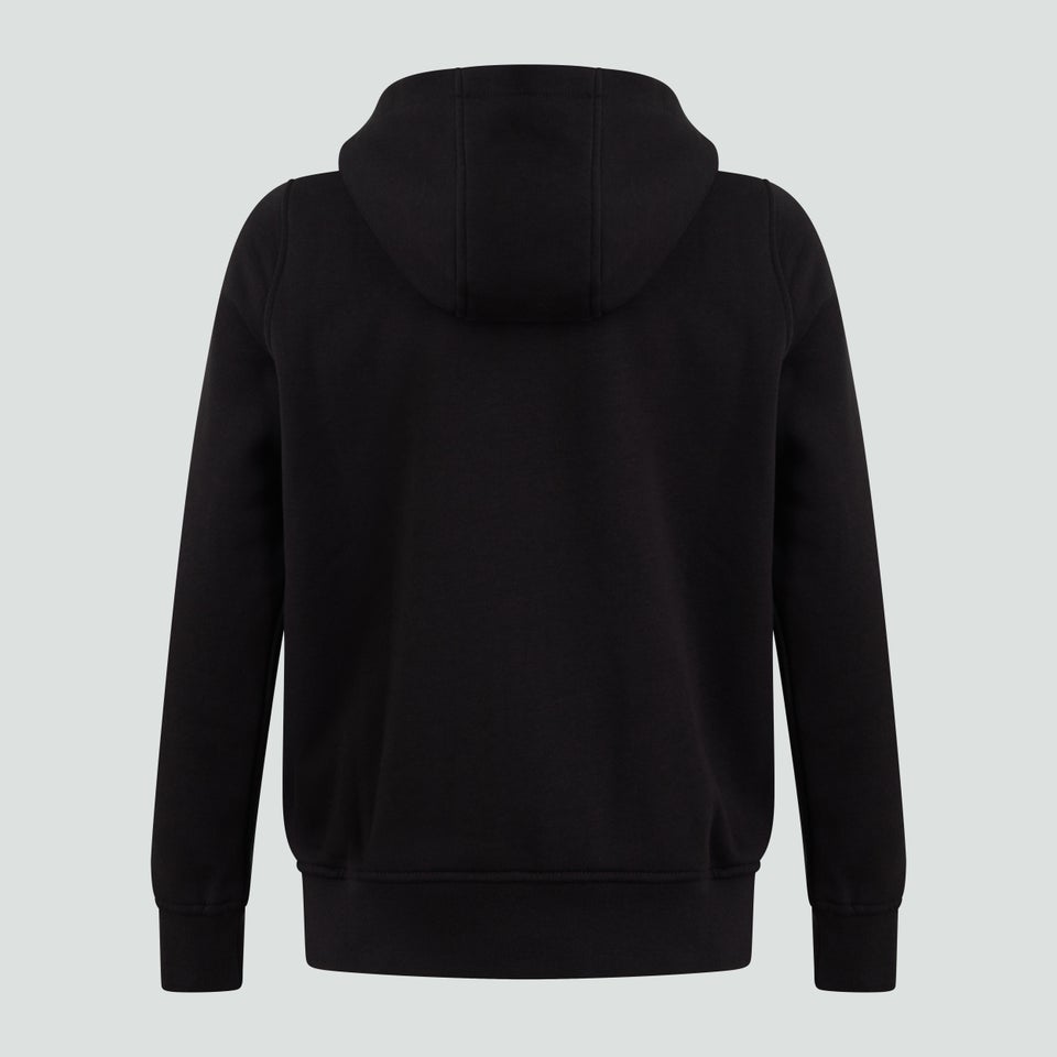 Junior Unisex Zip Thru Hoody Black