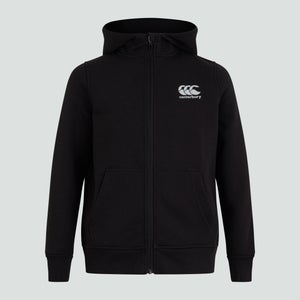 Junior Unisex Zip Thru Hoody Black