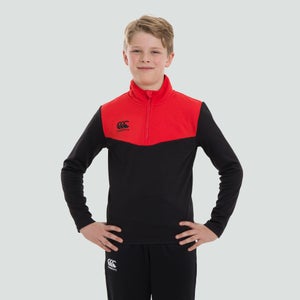 Junior Unisex 1/4 Zip Fleece Black