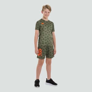 Junior Unisex Vapodri Stretch Knit Grip Shorts Green