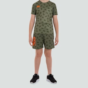 Junior Unisex Vapodri Stretch Knit Grip Shorts Green