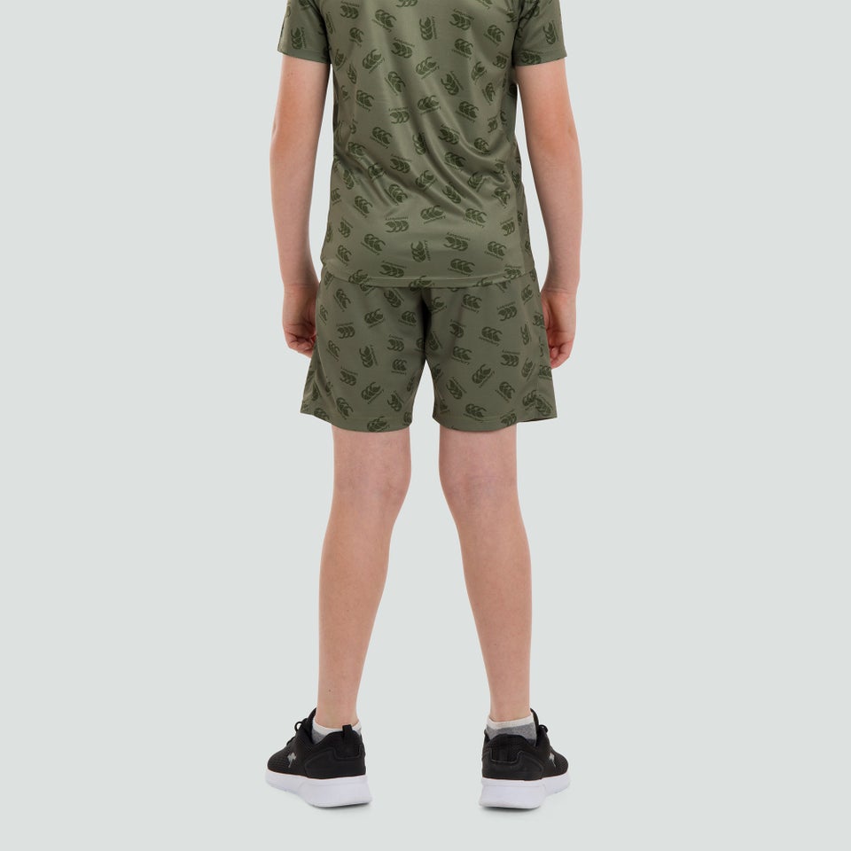 Junior Unisex Vapodri Stretch Knit Grip Shorts Green