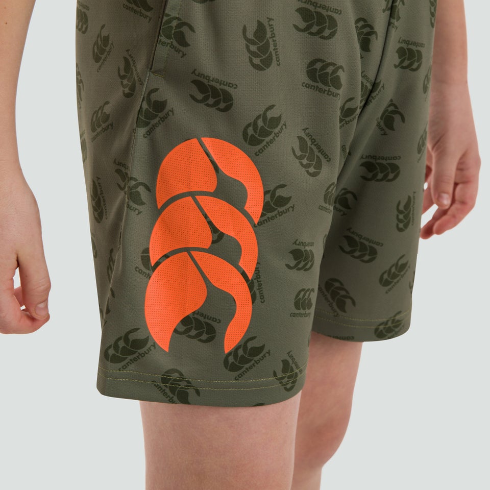 Junior Unisex Vapodri Stretch Knit Grip Shorts Green