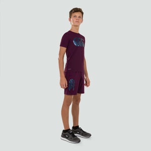 Junior Unisex Vapodri Stretch Knit Shorts Purple