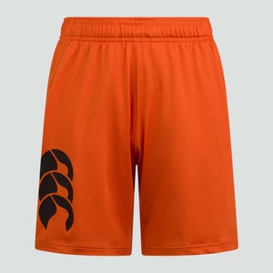 Junior Unisex Vapodri Stretch Knit Shorts Orange