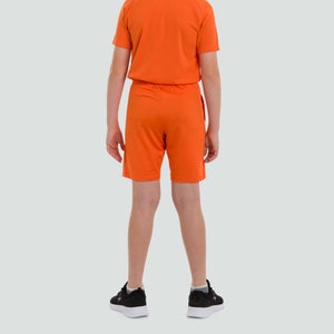 Junior Unisex Vapodri Stretch Knit Shorts Orange