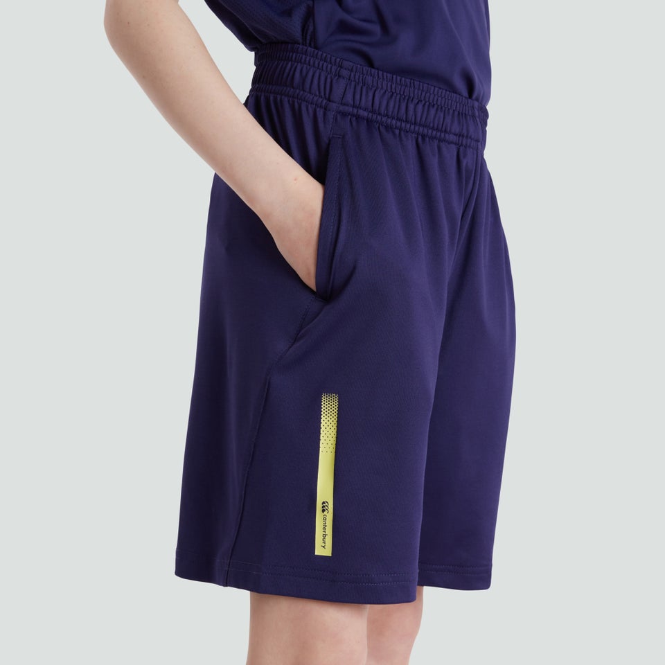 Junior Unisex Vapodri Stretch Knit Shorts Purple