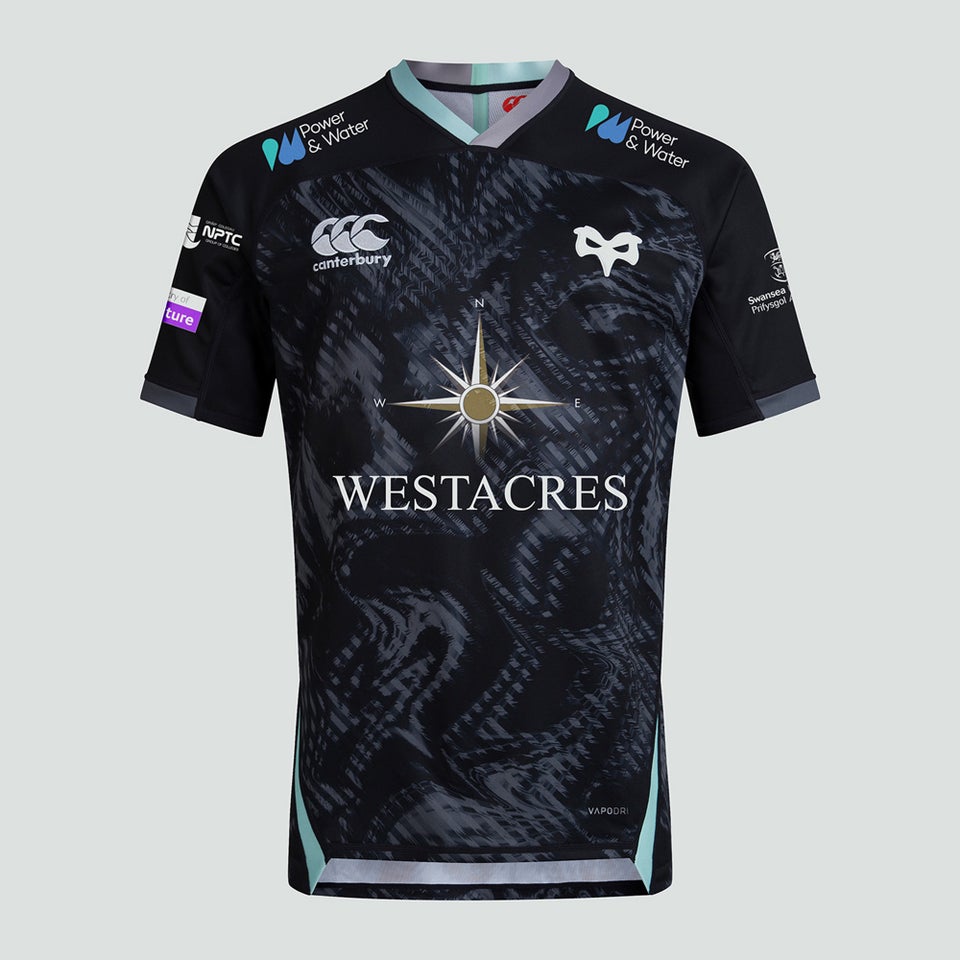 Mens Ospreys Vapodri Short Sleeved Home Pro 20 Jersey Black