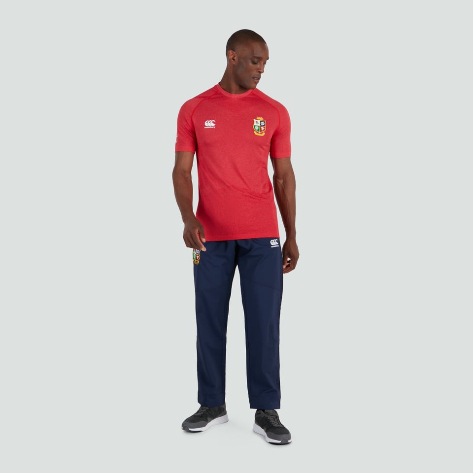 Mens British & Irish Lions Seamless Training Tee Red