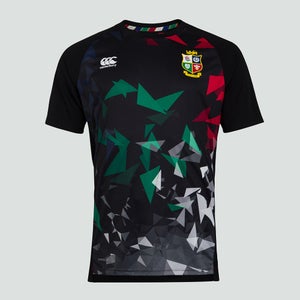 Mens British & Irish Lions Superlight Graphic Tee Black