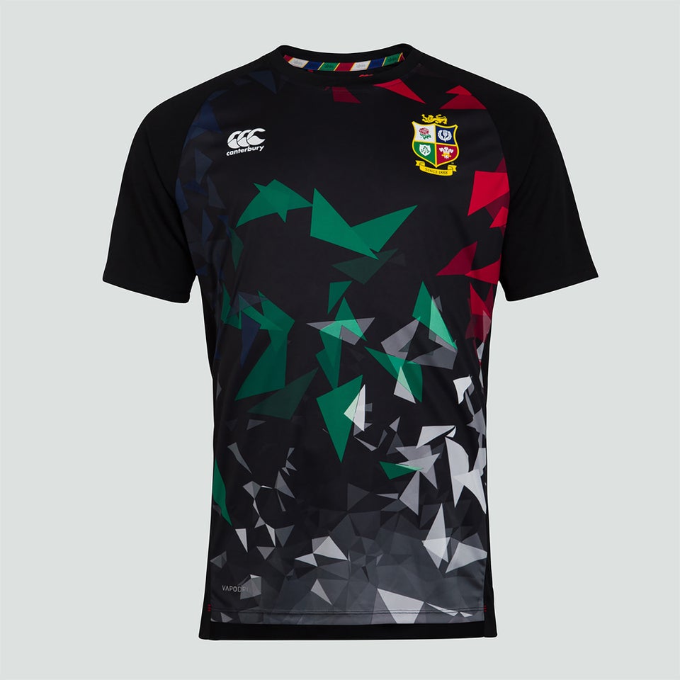 Mens British & Irish Lions Superlight Graphic Tee Black