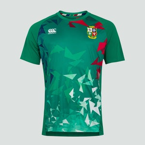 Mens British & Irish Lions Superlight Graphic Tee Green