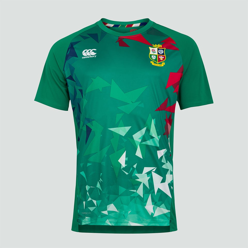 Mens British & Irish Lions Superlight Graphic Tee Green
