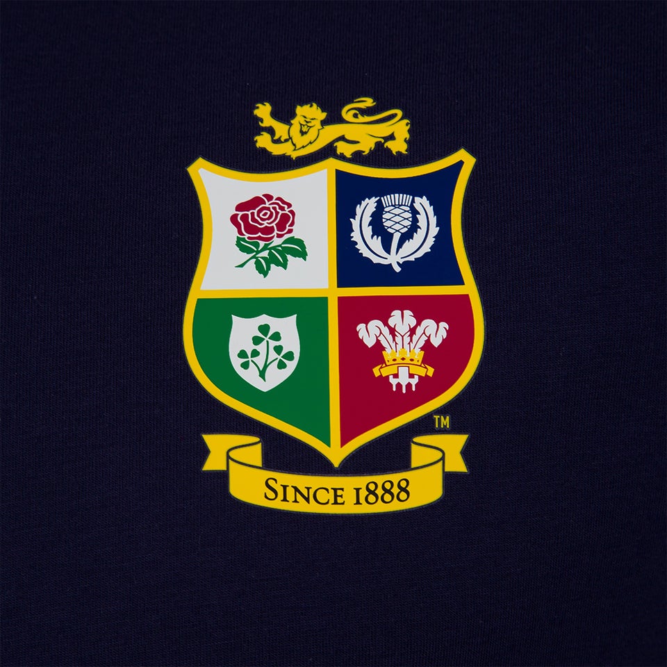 Mens British & Irish Lions Cotton Jersey Tee Blue