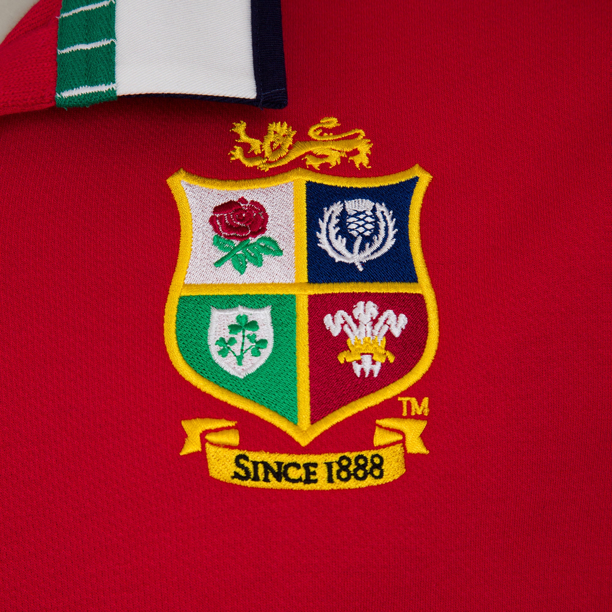 Mens British & Irish Lions Long Sleeved Classic Jersey Red