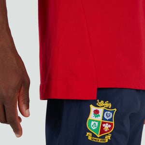 Mens British & Irish Lions Pique Polo Red