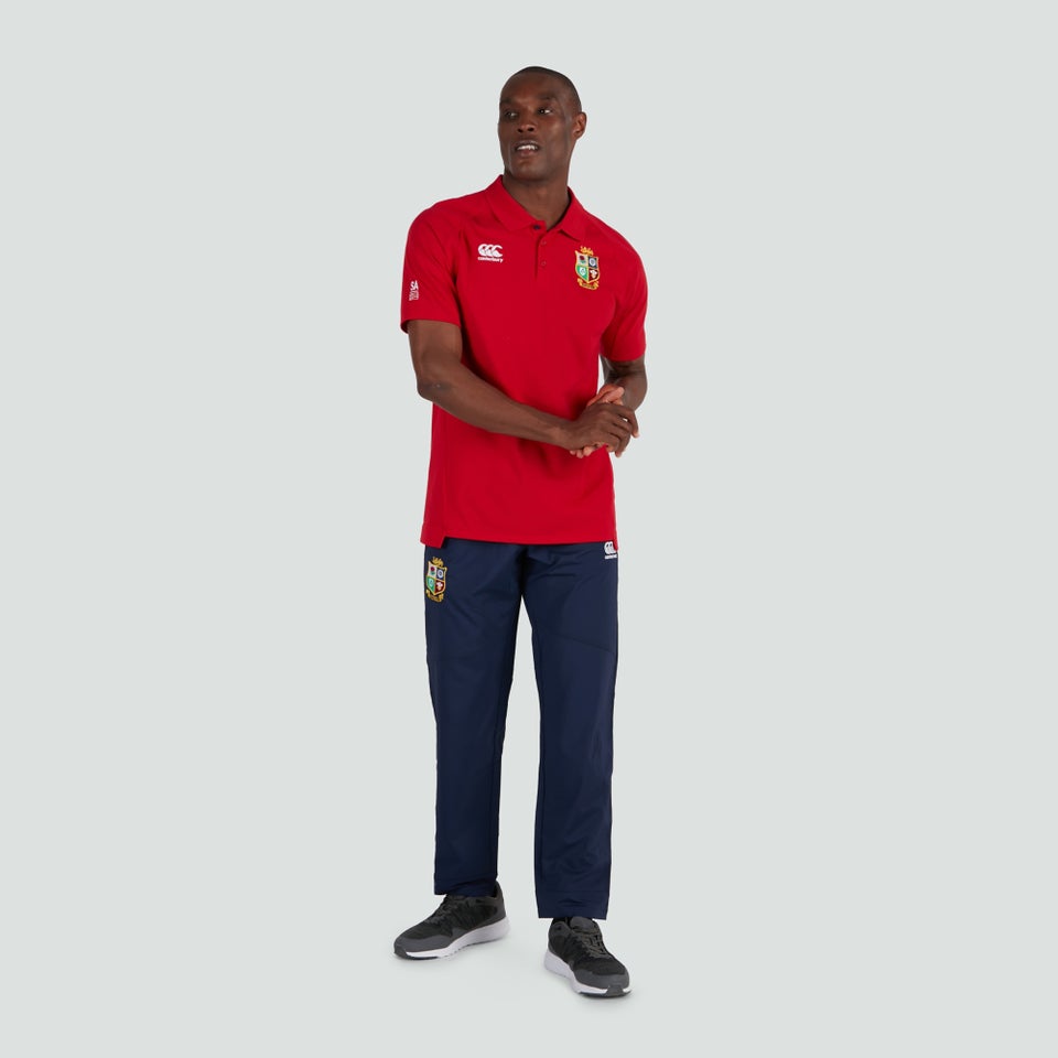Mens British & Irish Lions Pique Polo Red