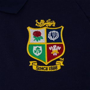 Mens British & Irish Lions Pique Polo Shirt Blue
