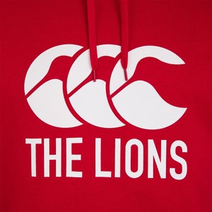 Mens British & Irish Lions Logo Hoody Red