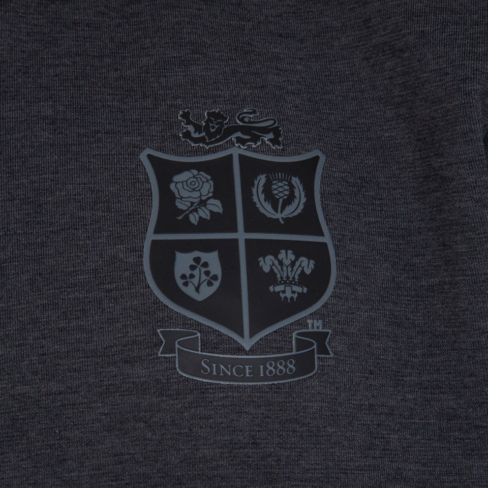 Mens British & Irish Lions Full Zip Tech Hoody Grey