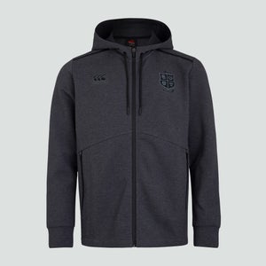 Mens British & Irish Lions Full Zip Tech Hoody Grey