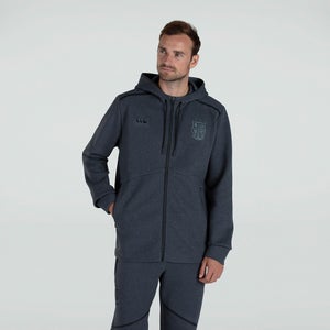 Mens British & Irish Lions Full Zip Tech Hoody Grey