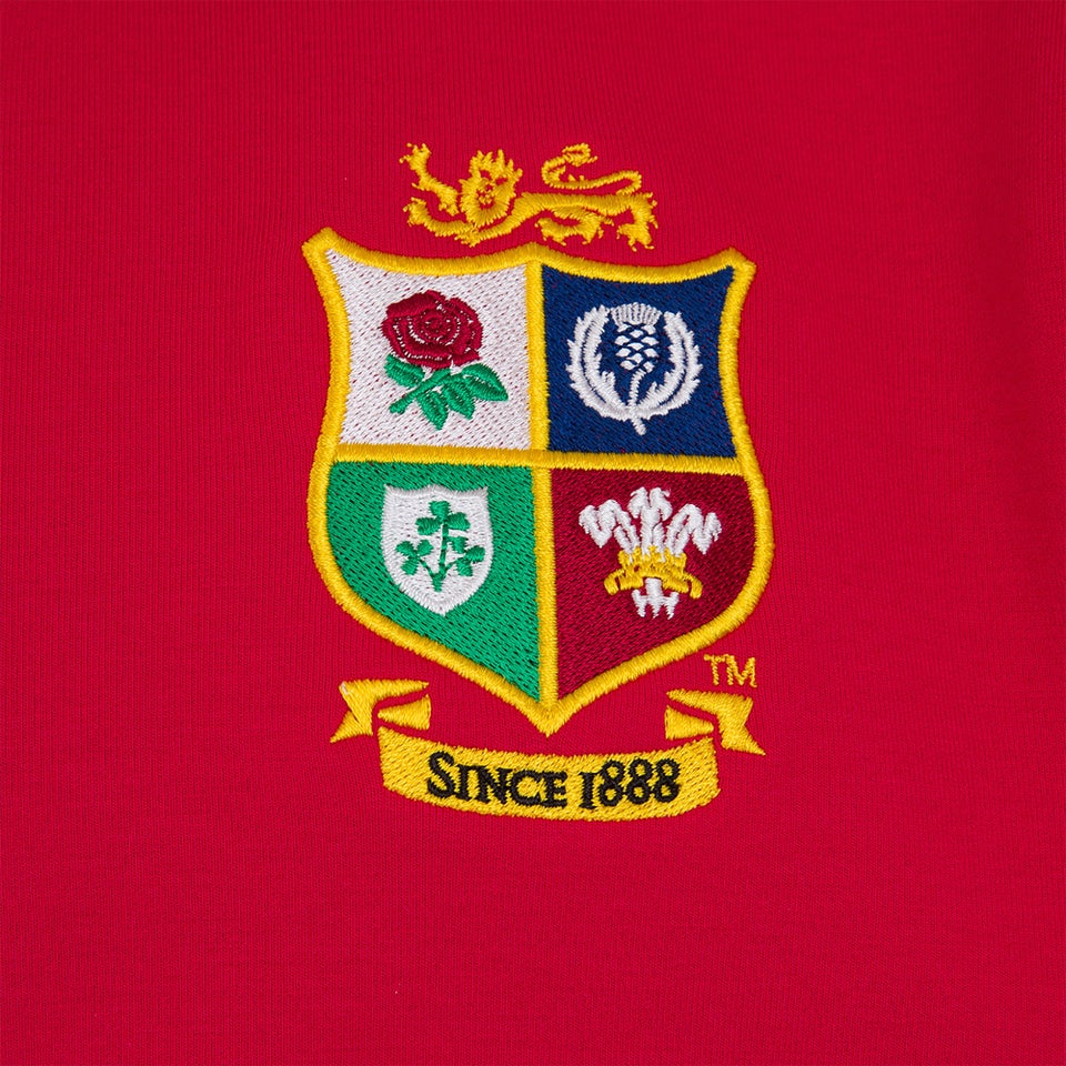 Mens British & Irish Lions Full Zip Tech Hoody Red