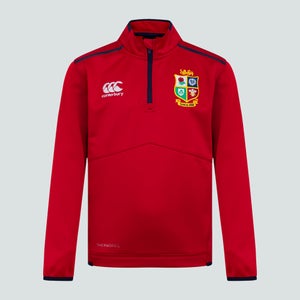 Mens British & Irish Lions Thermoreg 1/4 Zip Fleece Red