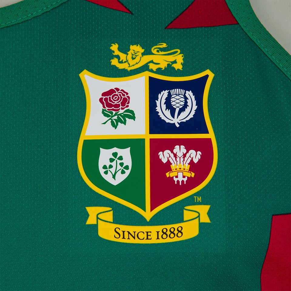 Mens British & Irish Lions Poly Singlet Green