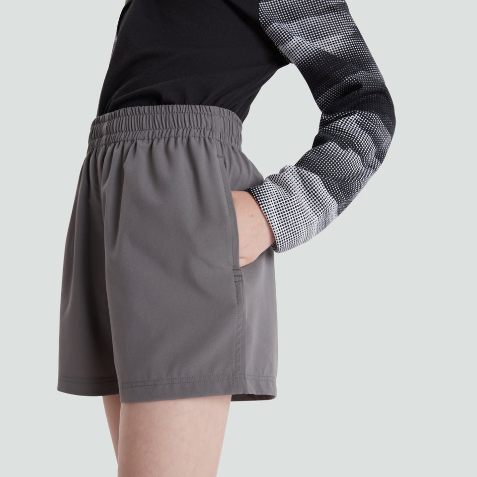Junior Unisex Woven Shorts Grey