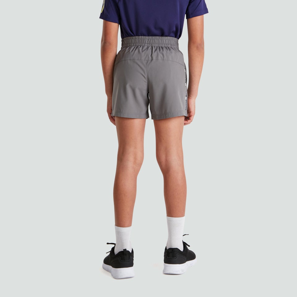 Junior Unisex Woven Shorts Grey