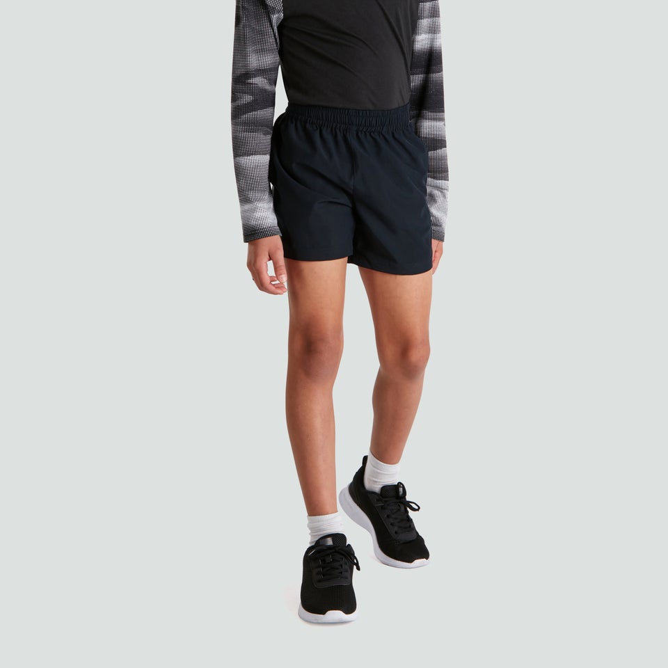 Junior Unisex Woven Shorts Black