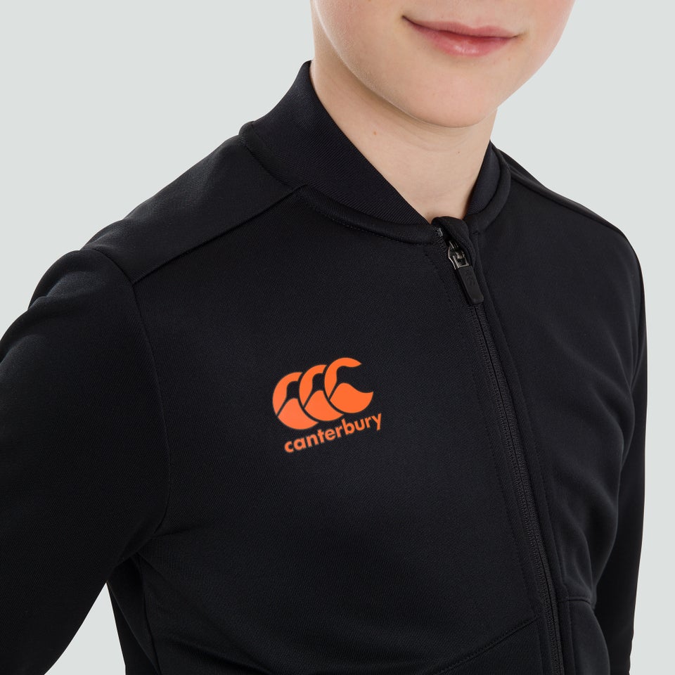 Junior Unisex Full Zip Track Jacket Black