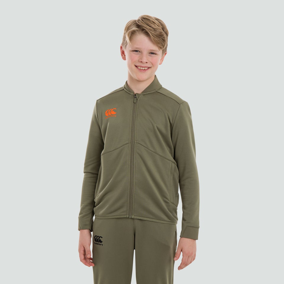 Junior Unisex Full Zip Track Jacket Green