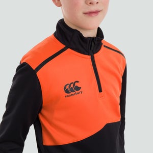 Junior Unisex 1/4 Zip Top Black