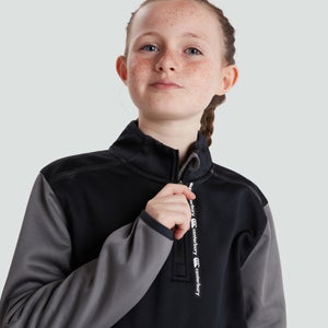 Junior Unisex 1/4 Zip Top Grey